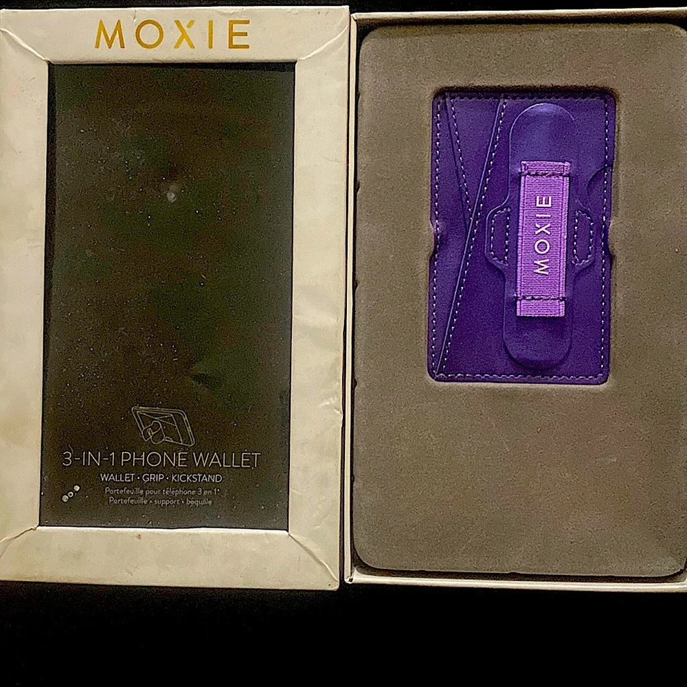 Purple moxie 3 in 1 phone wallet